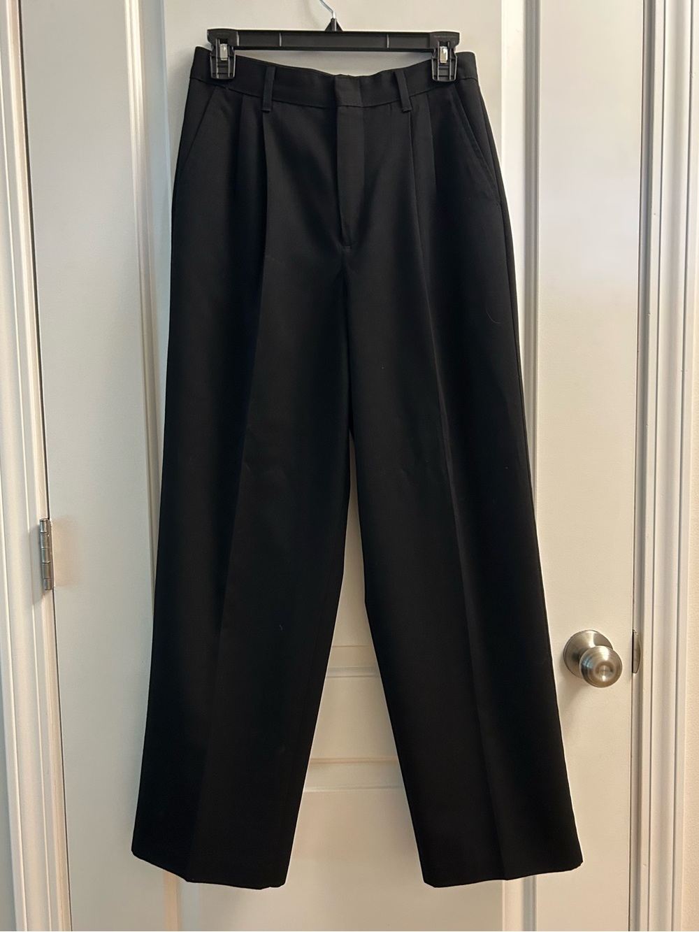 ARROW Boys’ Classic Black Pleated Dress Pants